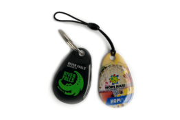 Chaveiro em PVC com chip RFID / NFC — REF RF-51